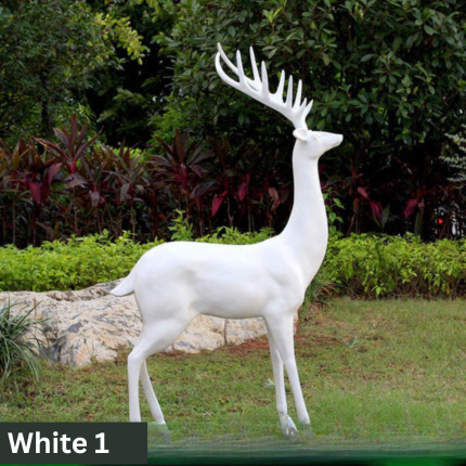 Life size outdoor deer statues | Garden deer sculpture