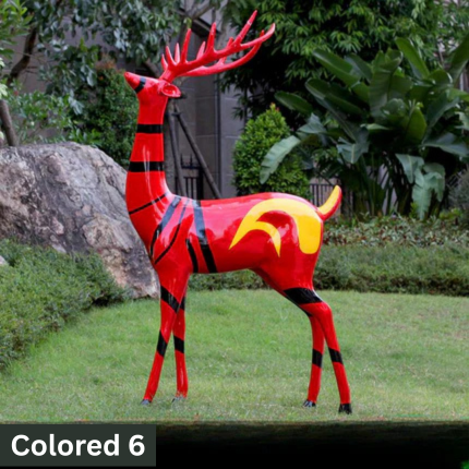 Life size outdoor deer statues | Garden deer sculpture