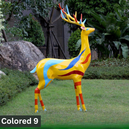 Life size outdoor deer statues | Garden deer sculpture