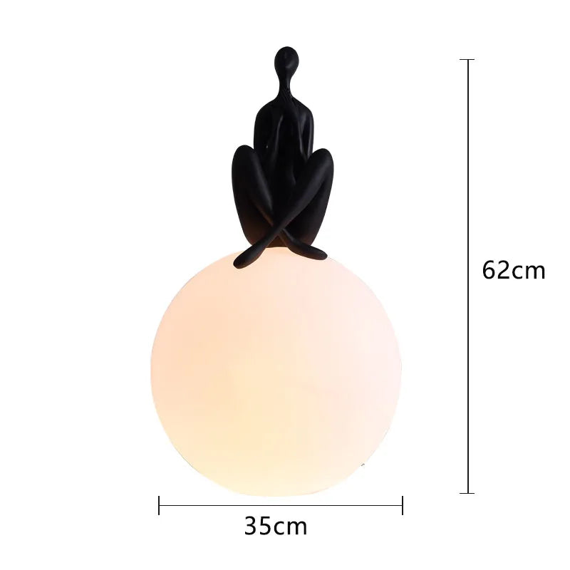 Round Globe Table Lamp