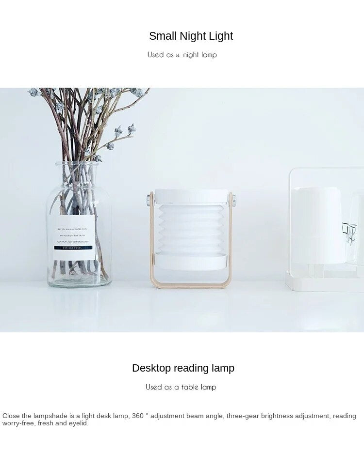 LANTERN DESK LAMP |FOLDABLE LAMP