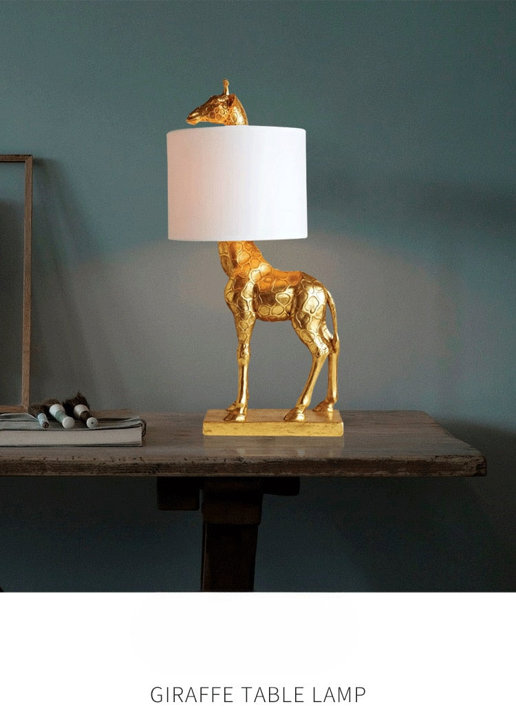 GOLD LAMPS FOR LIVING ROOM |ANIMAL TABLE LAMP |TABLE LAMP 2002