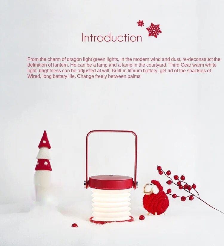 LANTERN DESK LAMP |FOLDABLE LAMP