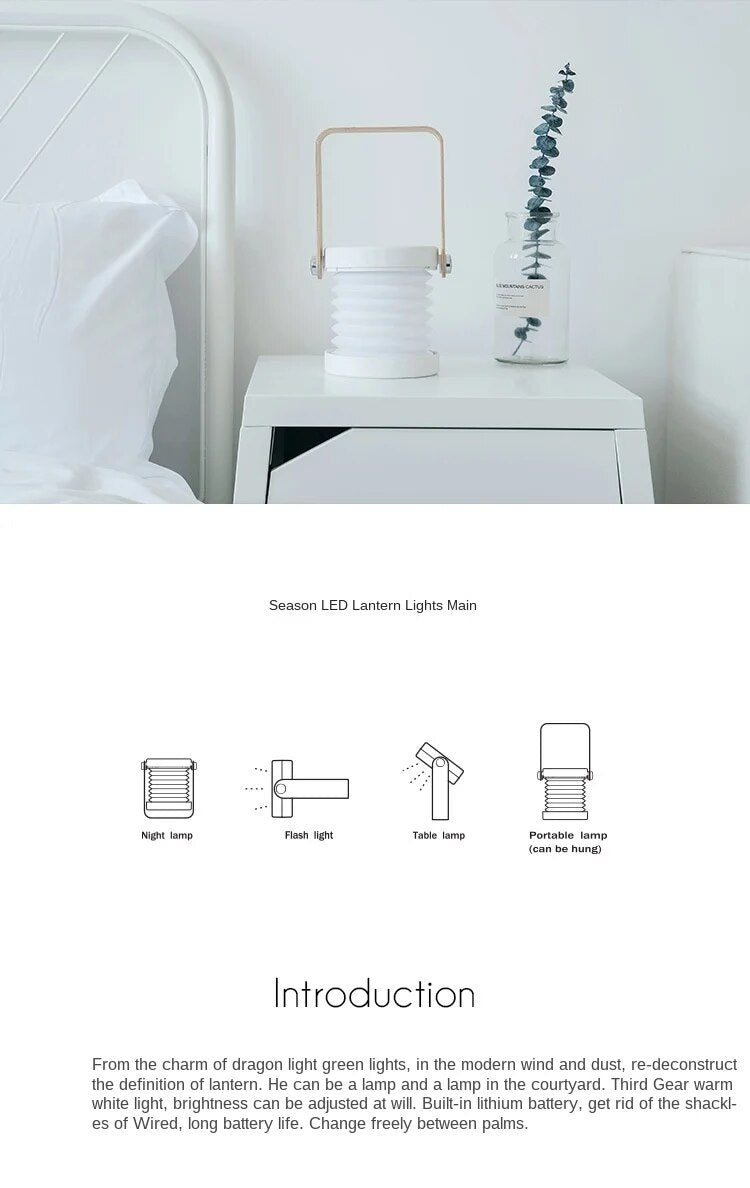LANTERN DESK LAMP |FOLDABLE LAMP