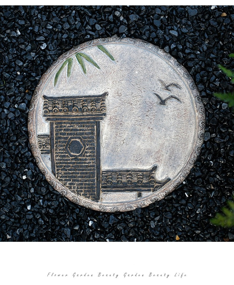 Garden Stepping Stone | Decorative Bird & Floral Stepping Stone