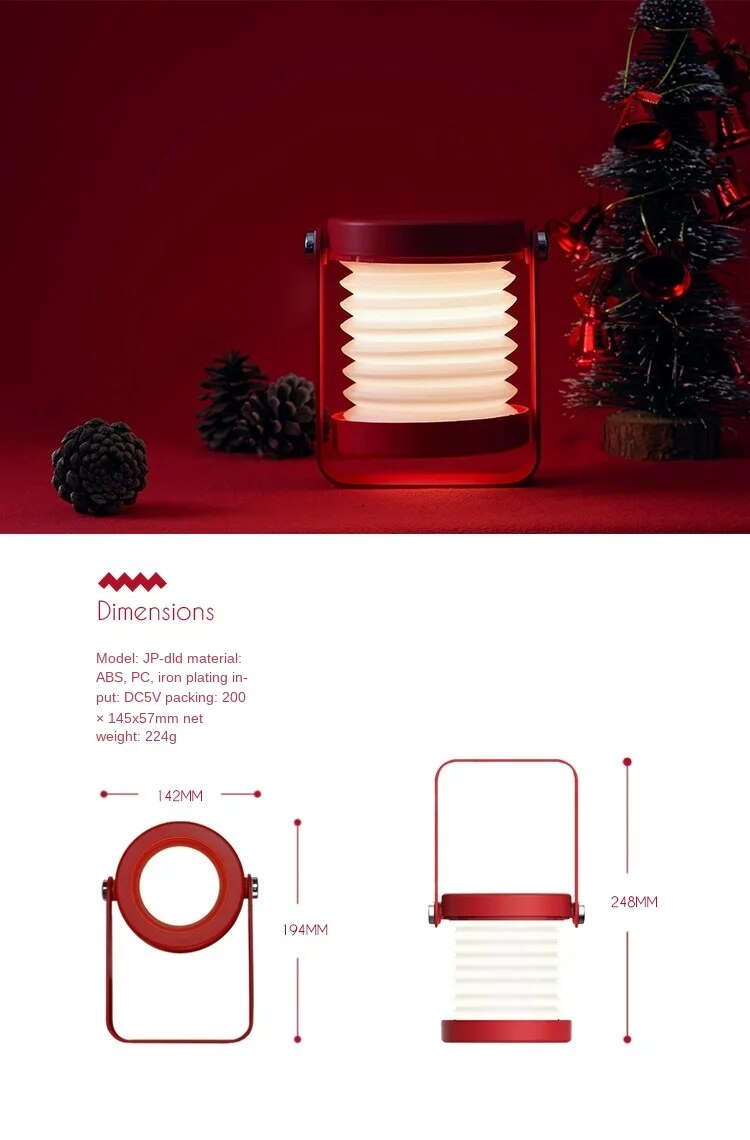 LANTERN DESK LAMP |FOLDABLE LAMP
