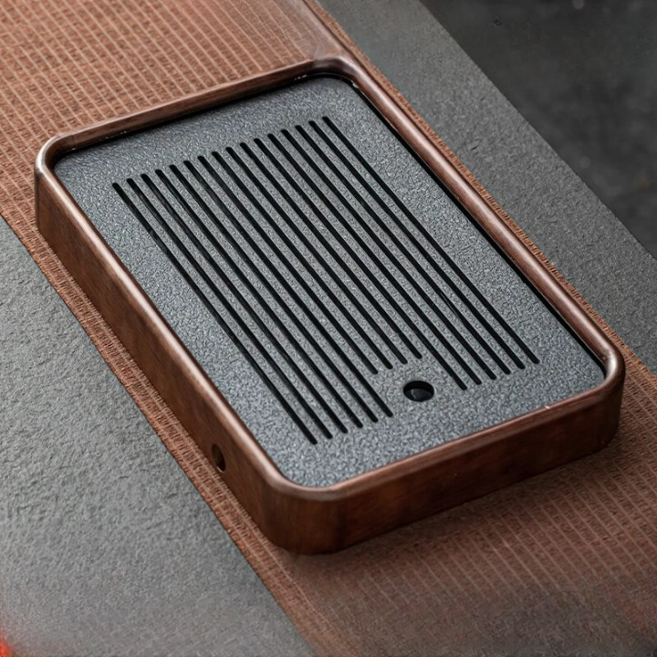 Serving Wooden Tea Tray Luxury Decorative Ceremony Office Tea Tray Pot Drip Chinese Drainage Long Saucer Bandejas Home Products
