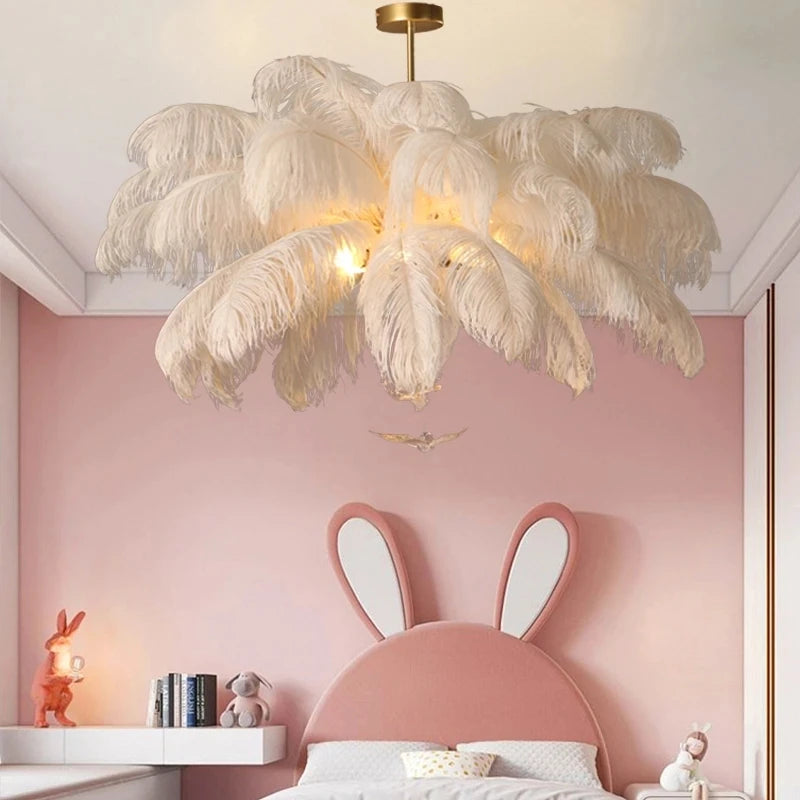 Pendant Lights | Feather Pendant Chandelier | Nordic LED Hanging Light