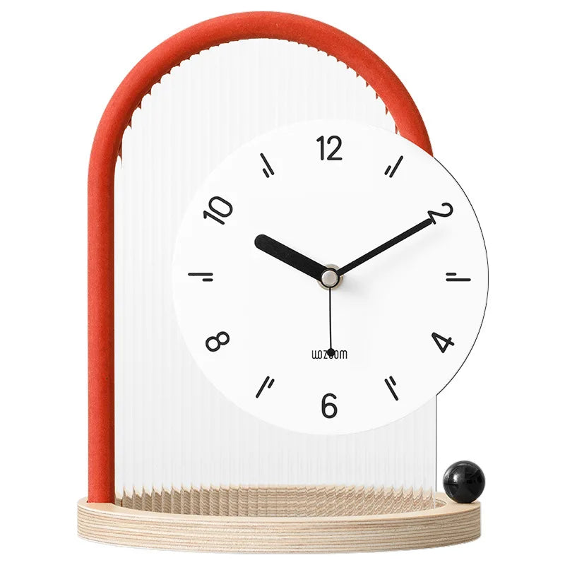 Mantel White Clock for Home