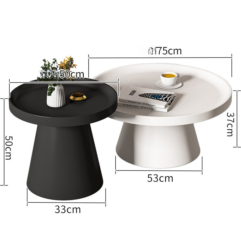 round coffee table set of 2 |MARION