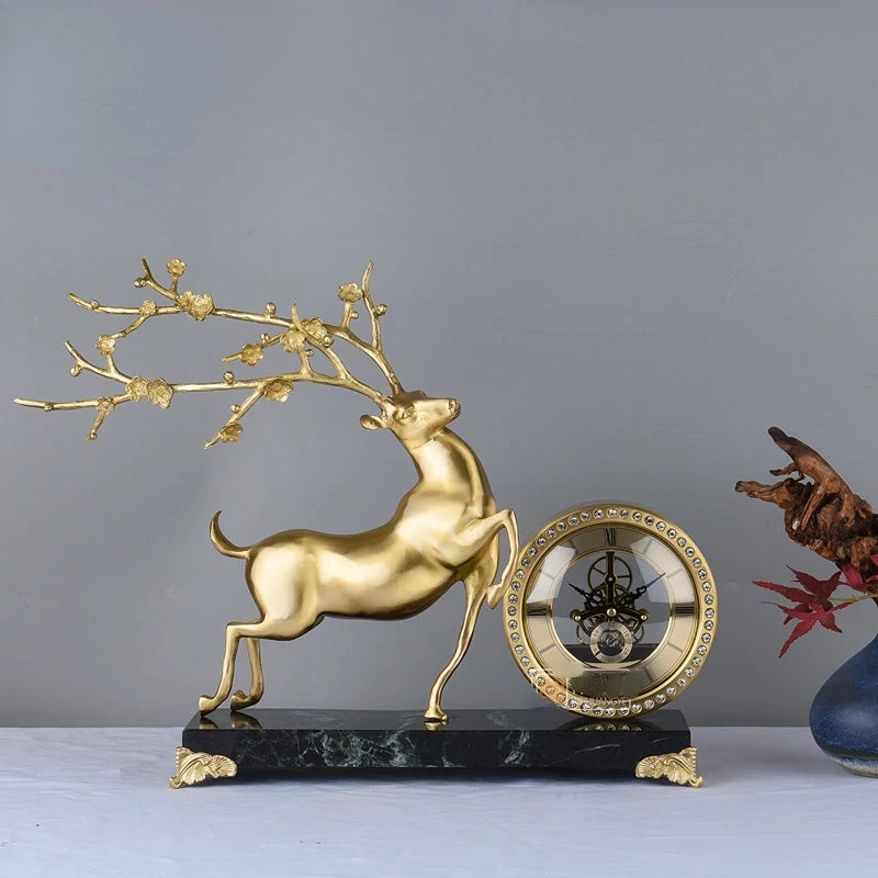 Brass Table Clock