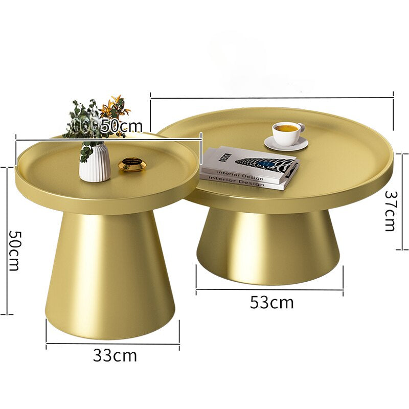 round coffee table set of 2 |MARION