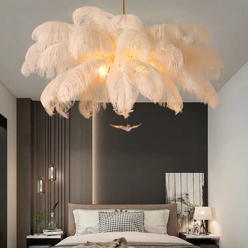 Pendant Lights | Feather Pendant Chandelier | Nordic LED Hanging Light