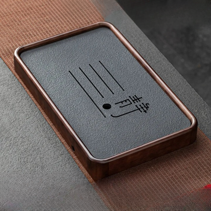 Serving Wooden Tea Tray Luxury Decorative Ceremony Office Tea Tray Pot Drip Chinese Drainage Long Saucer Bandejas Home Products