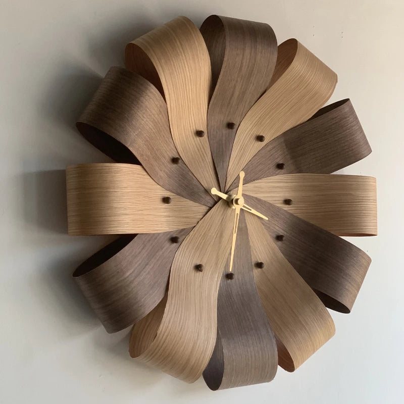 Round Shape Wooden Wall Clock