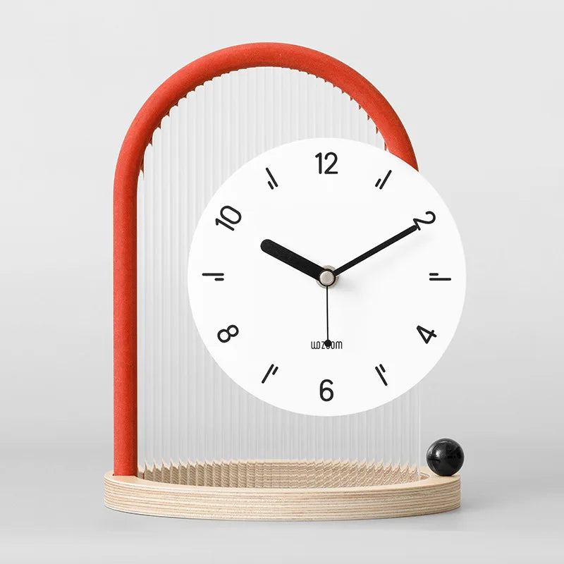 Mantel White Clock for Home