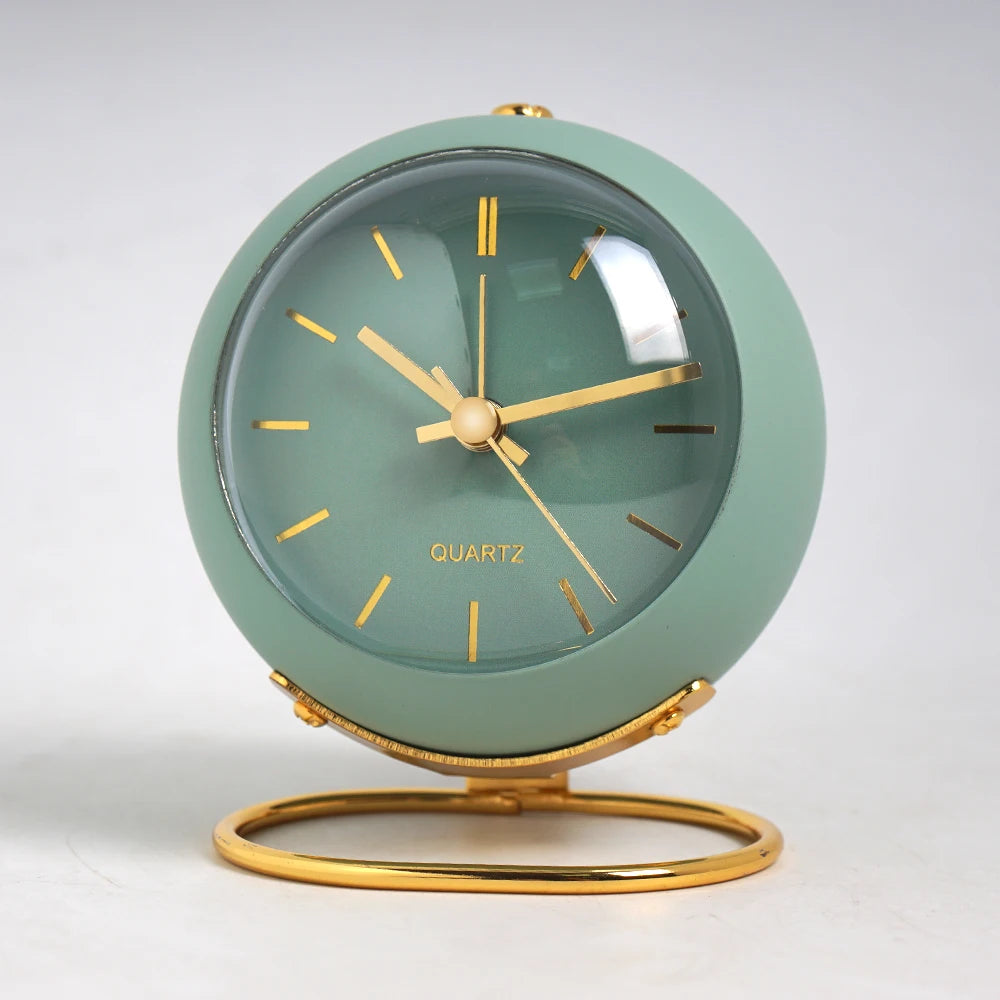 Classic Non-Ticking Tabletop Alarm Clock
