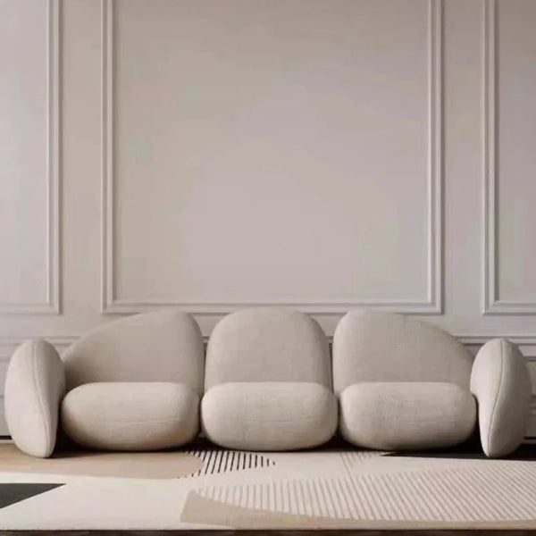 Home Lazy Leisure Rental Cream Modular Sofa