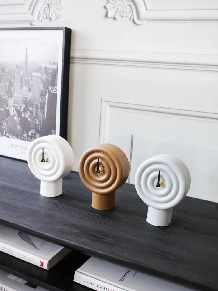 Modern Minimalist Geometric Circle Clock