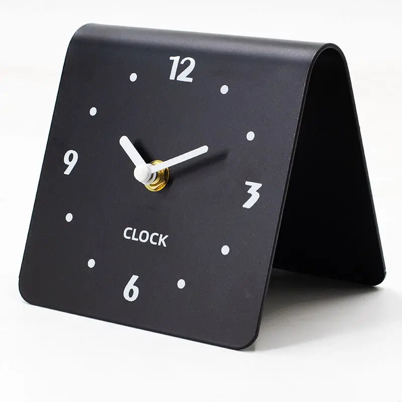Wooden Square Black Wall Clock