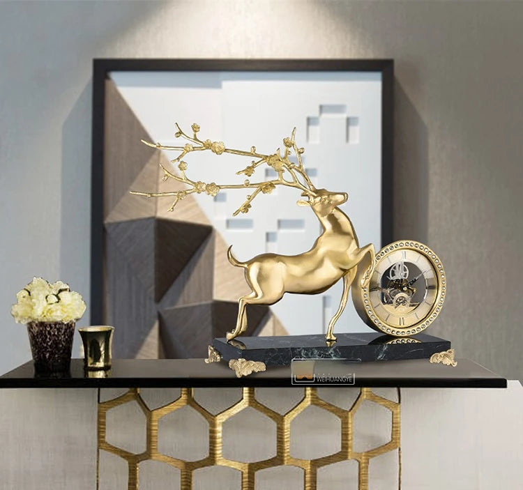 Brass Table Clock
