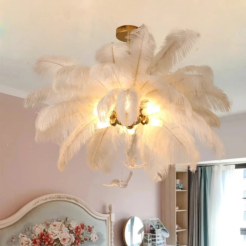 Pendant Lights | Feather Pendant Chandelier | Nordic LED Hanging Light