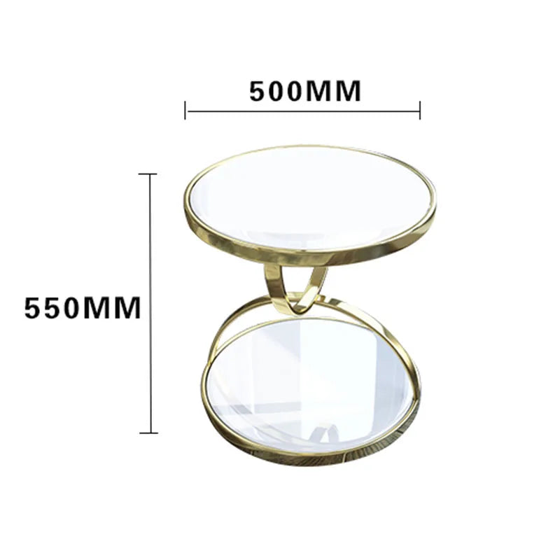 Modern Nordic Coffee Table | Luxury Round Metal Table