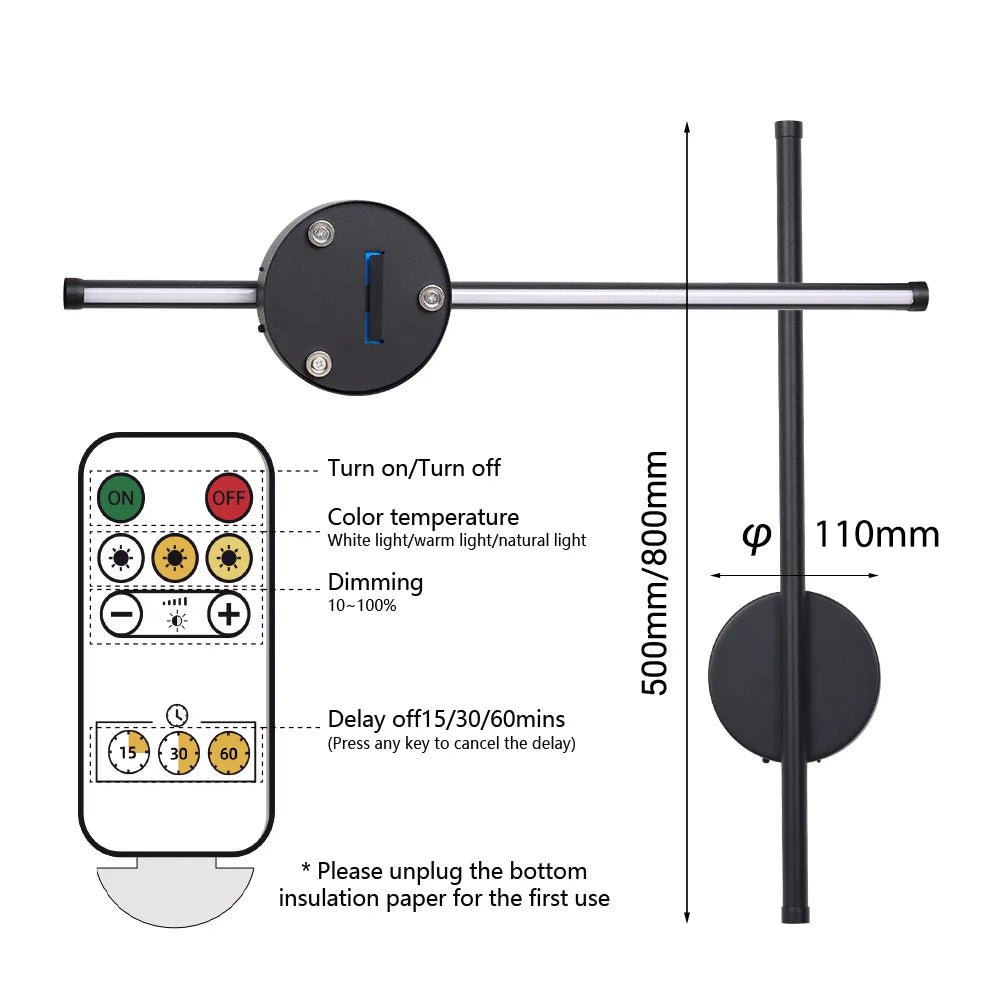 Rechargeable Wall Light Wireless | Remote Control Wall Light