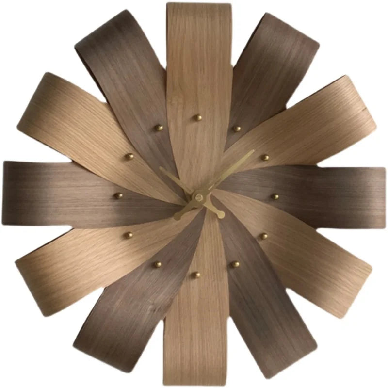 Round Shape Wooden Wall Clock