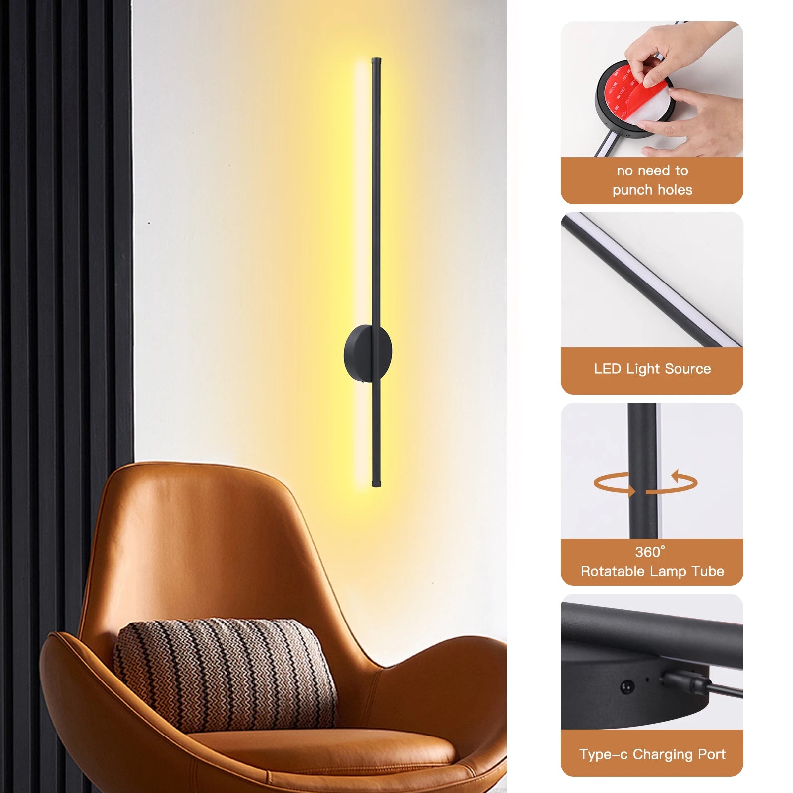 Rechargeable Wall Light Wireless | Remote Control Wall Light