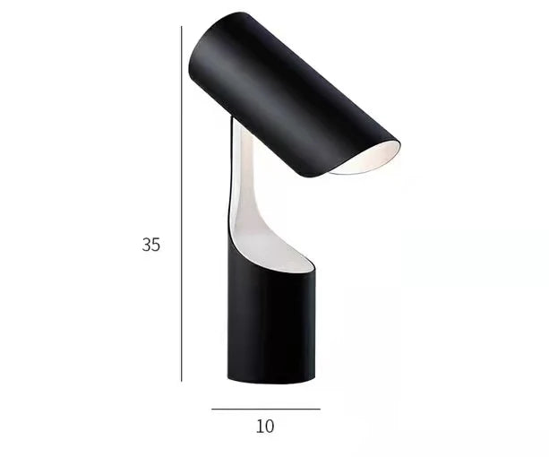 black table lamp