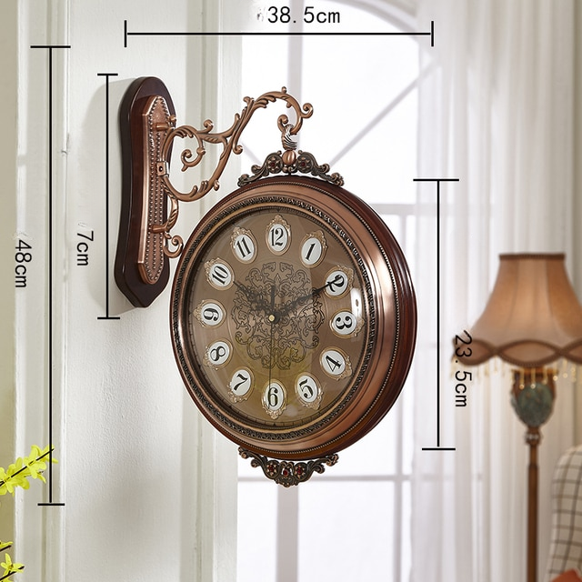 Dual-Sided Wall Clock | Rotatable Tabletop Clock