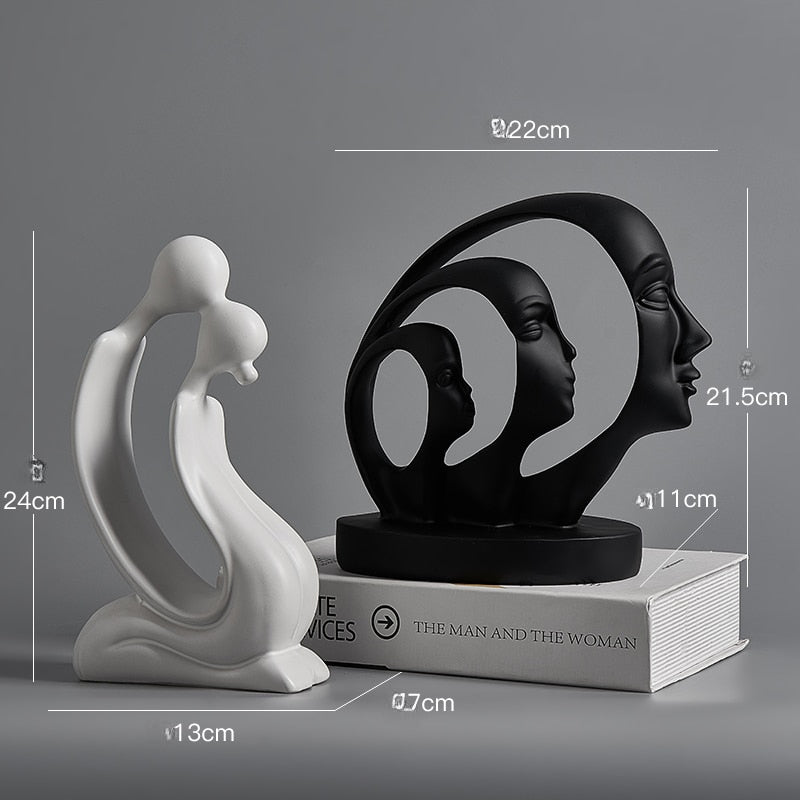Human Face Statues