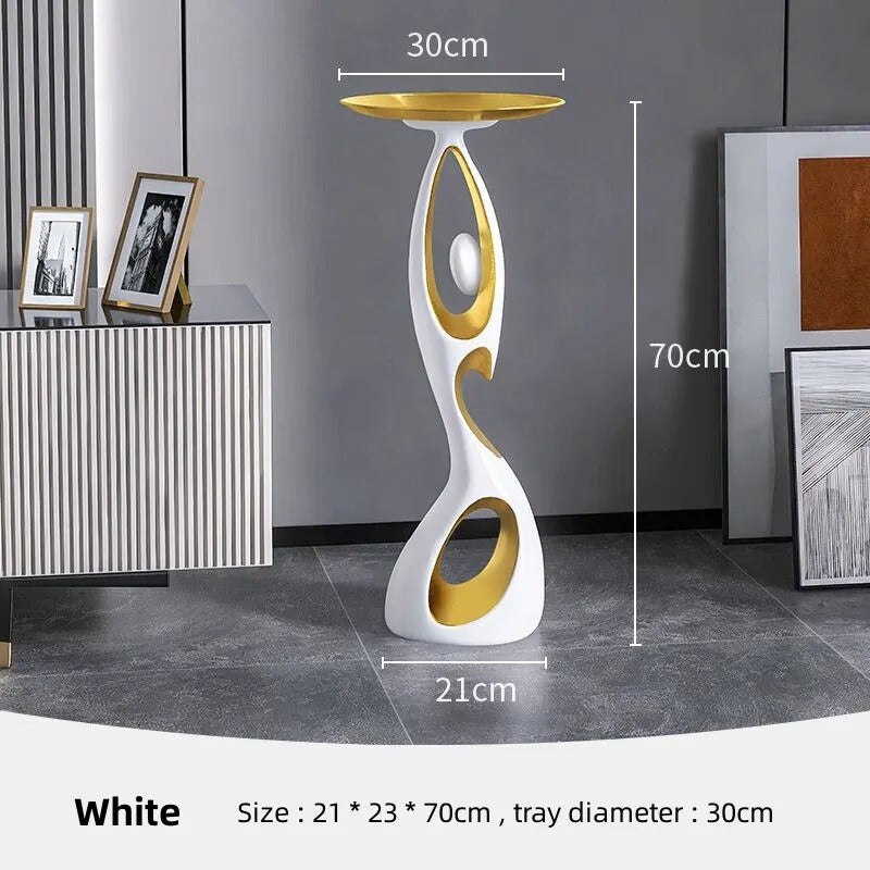 ABSTRACT SOFA SIDE TABLE | ROUND PEDESTAL DINING TABLE