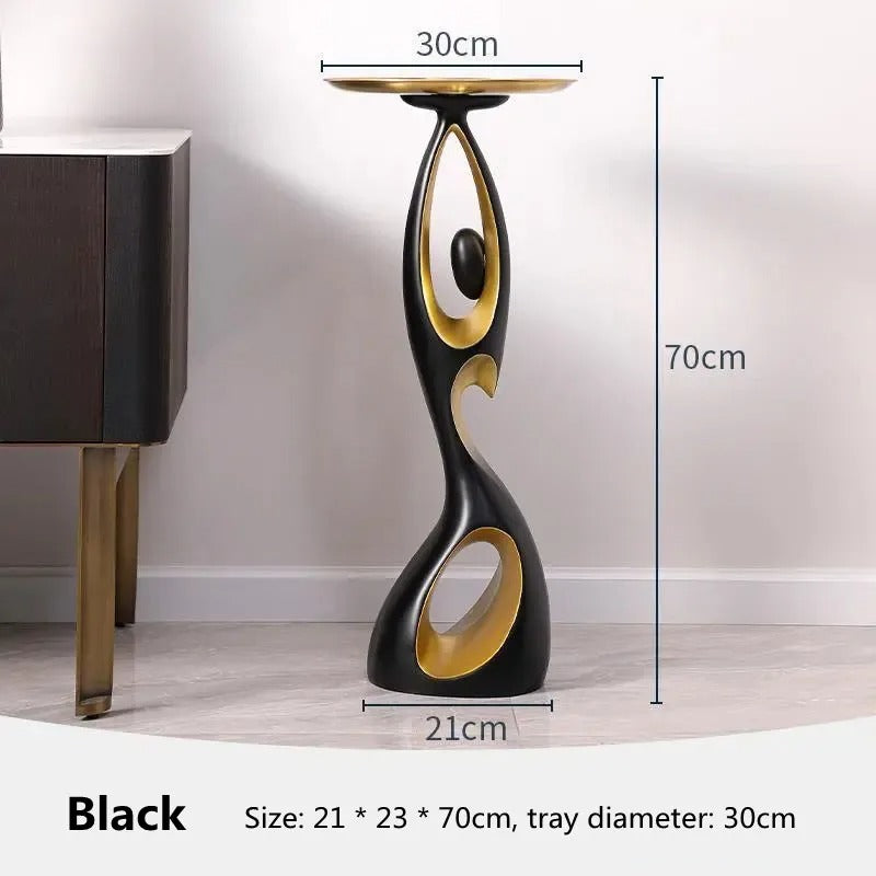 ABSTRACT SOFA SIDE TABLE | ROUND PEDESTAL DINING TABLE