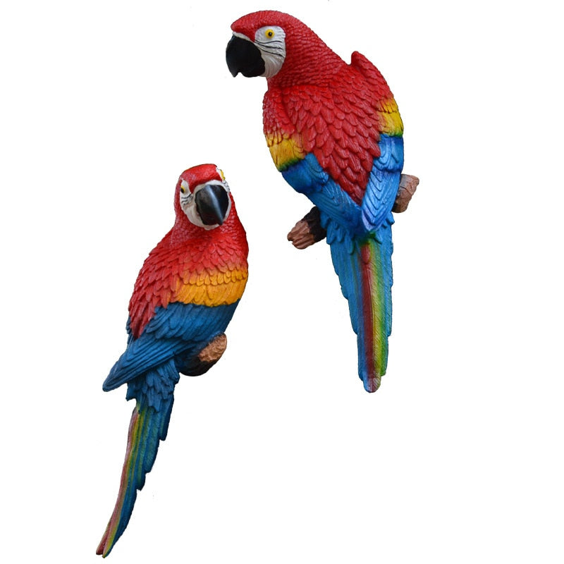 outdoor garden bird statues