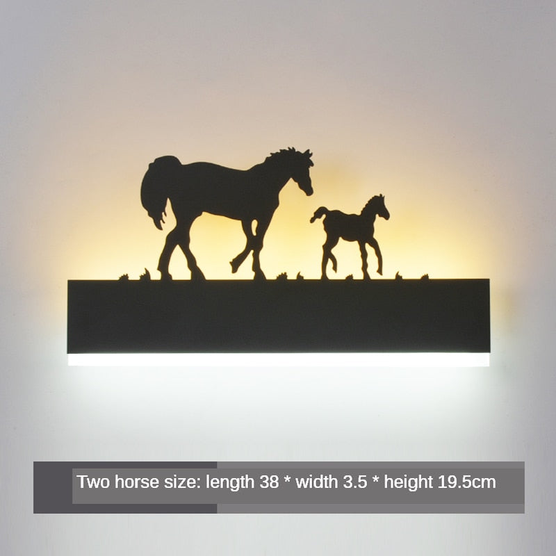 two horse view light