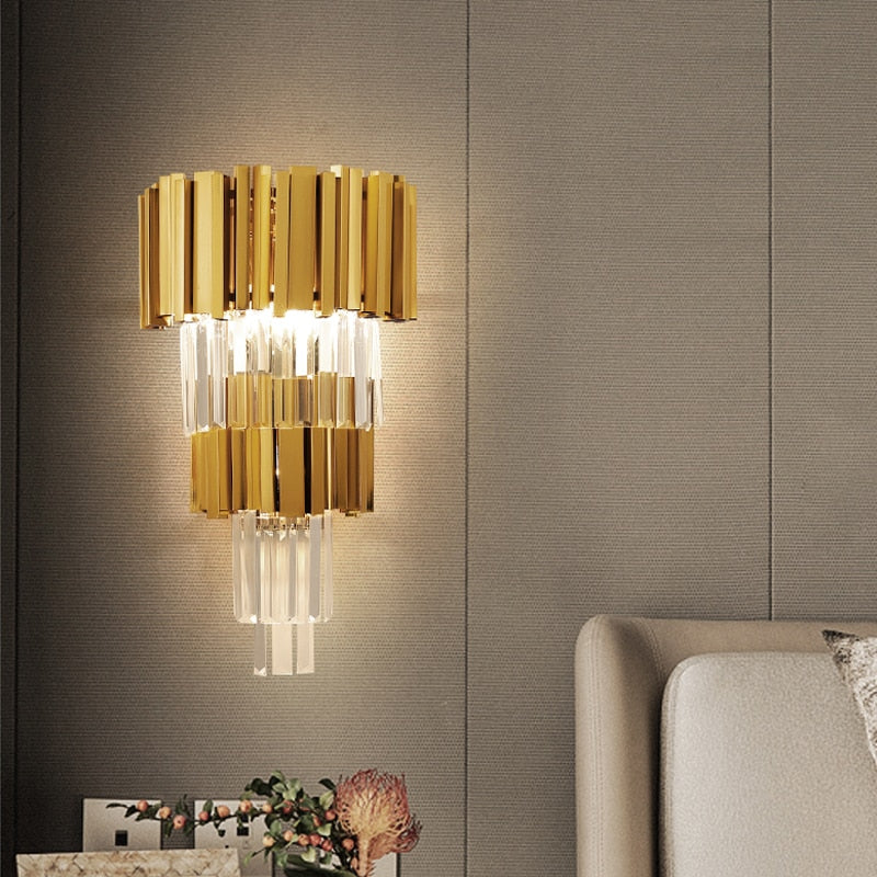 crystal wall lights for living room