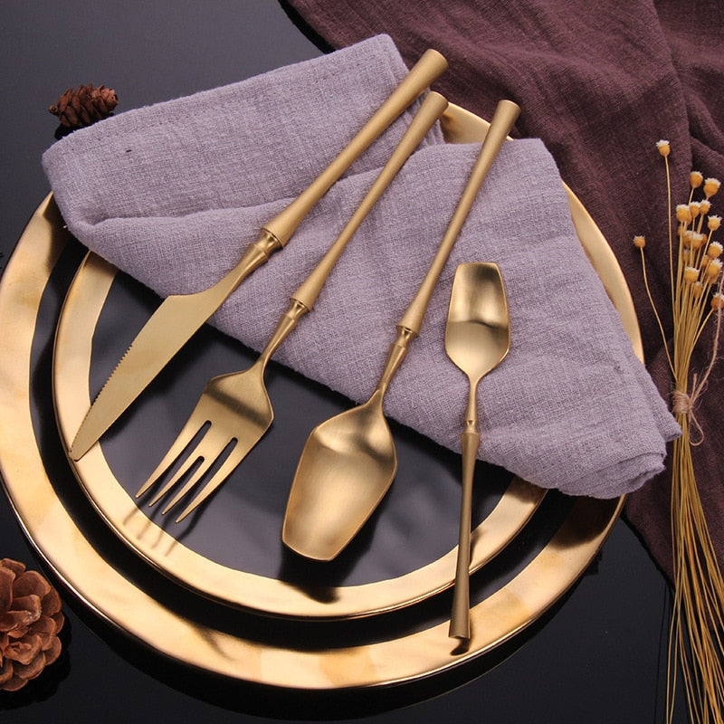 Gold Cutlery Set