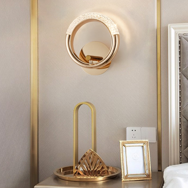 Round LED wall lights