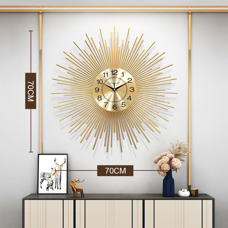 Gold Wall Clock