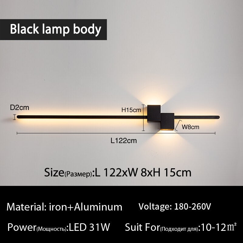 long wall lights for living room