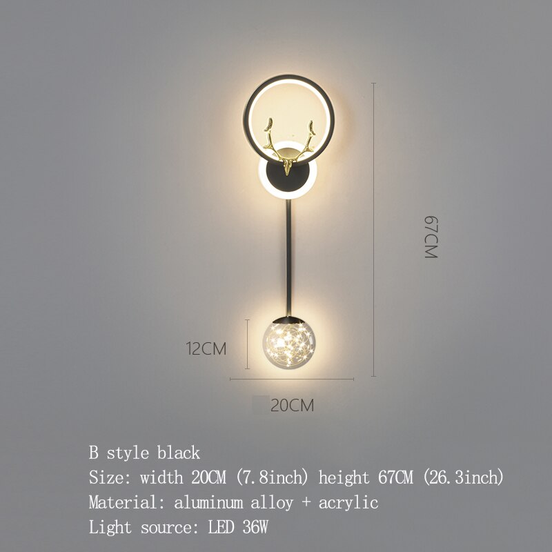 size view of lamp