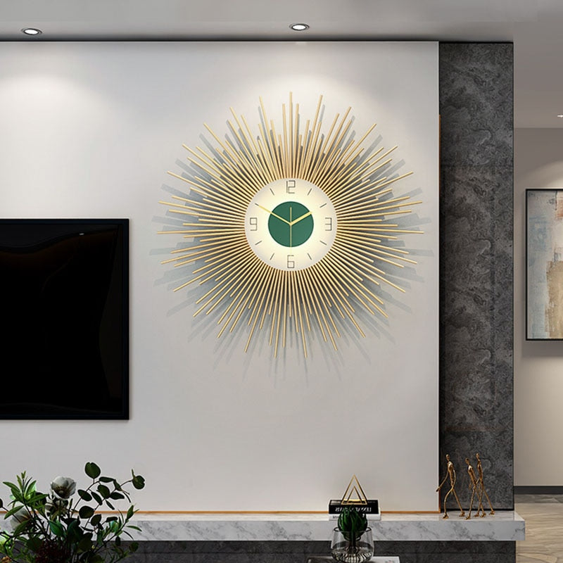 Gold Wall Clock