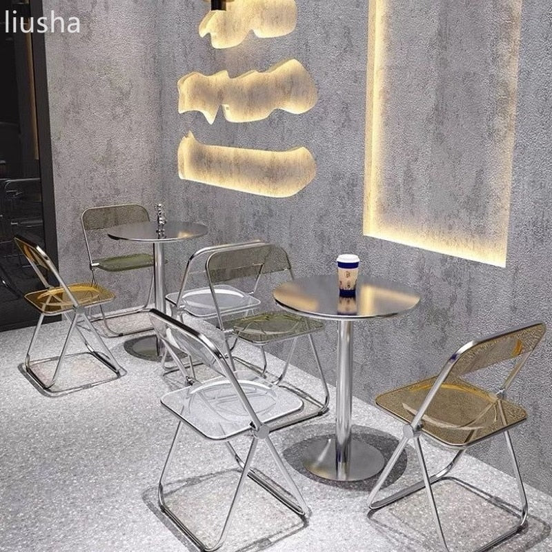 Acrylic dining chairs