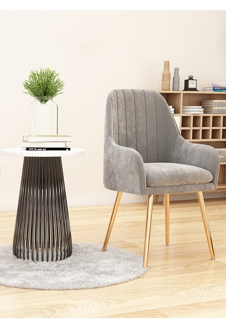 Velvet dining chairs