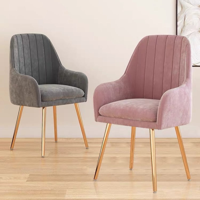 Velvet dining chairs