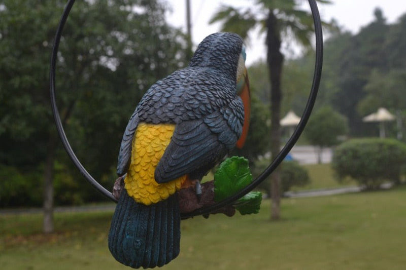 bird sculptures for the garden