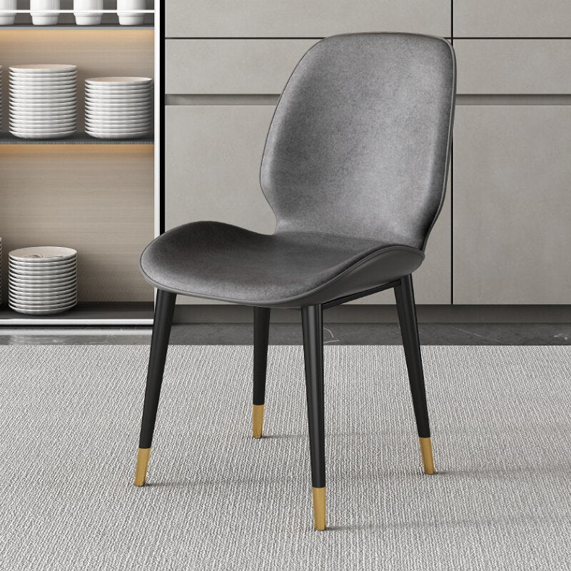 Leather dining chairs