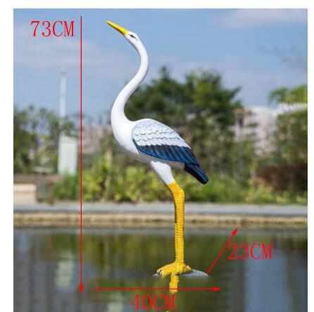 large outdoor bird statues
